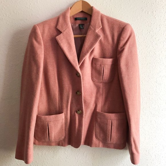 Lauren Ralph Lauren Jackets & Blazers - Lauren Ralph Lauren Pink Blazer Size 12